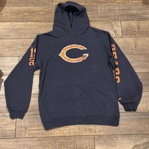 NFL Team Apparel Reebok Kids Chicago Bears Hoodie Sweatshirt Size Large (14/16)